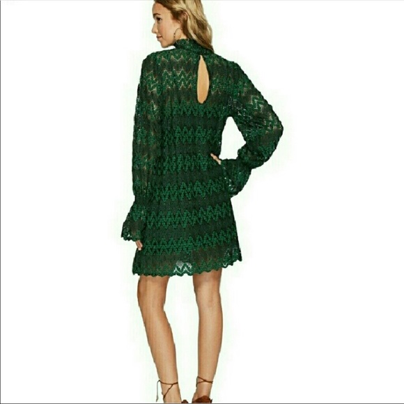 🆕Free People Simone Mock Neck Lace Dress - Picture 3 of 4